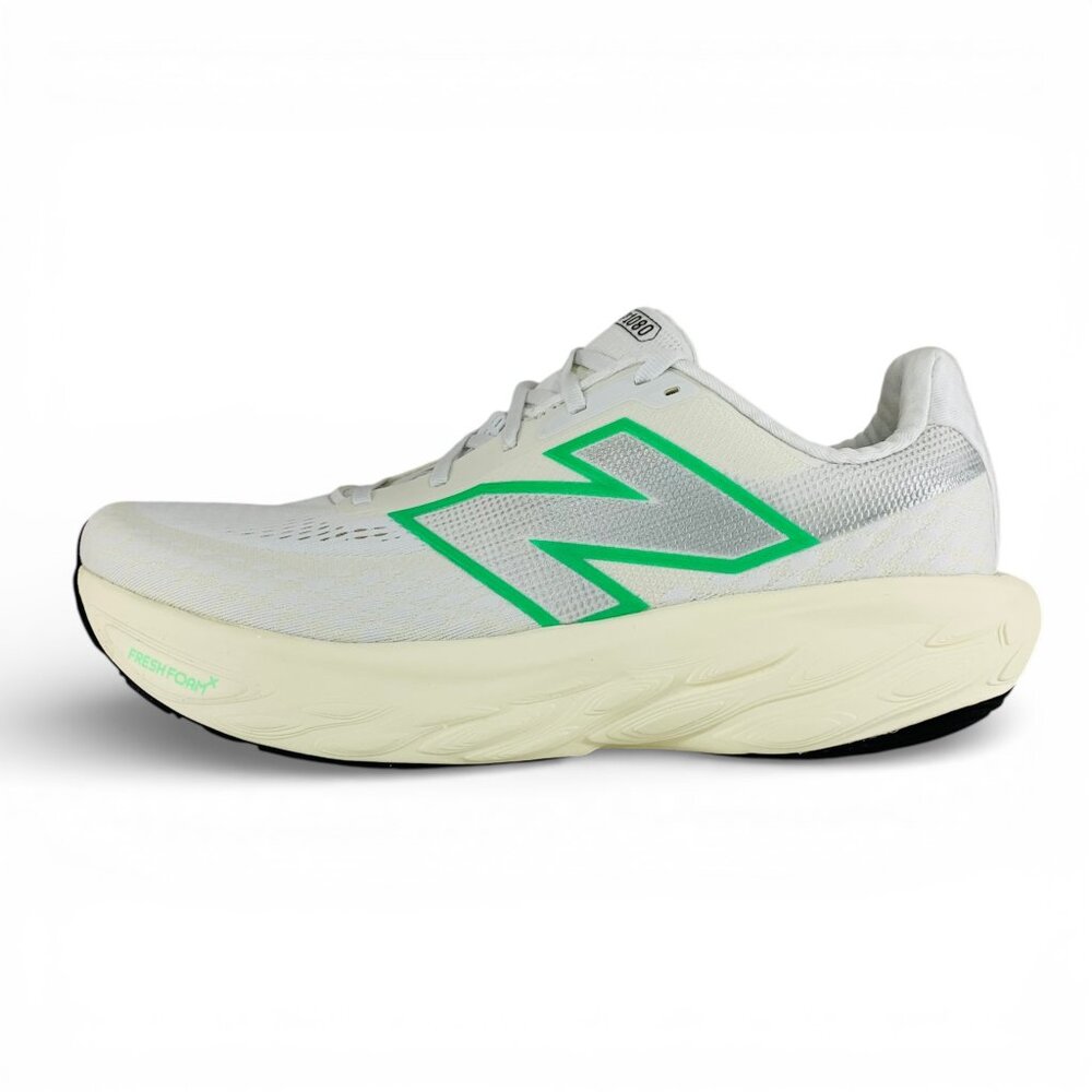 New Balance Fresh Foam X 1080v14 White Green Men Wide 2E Running Shoes M108014E